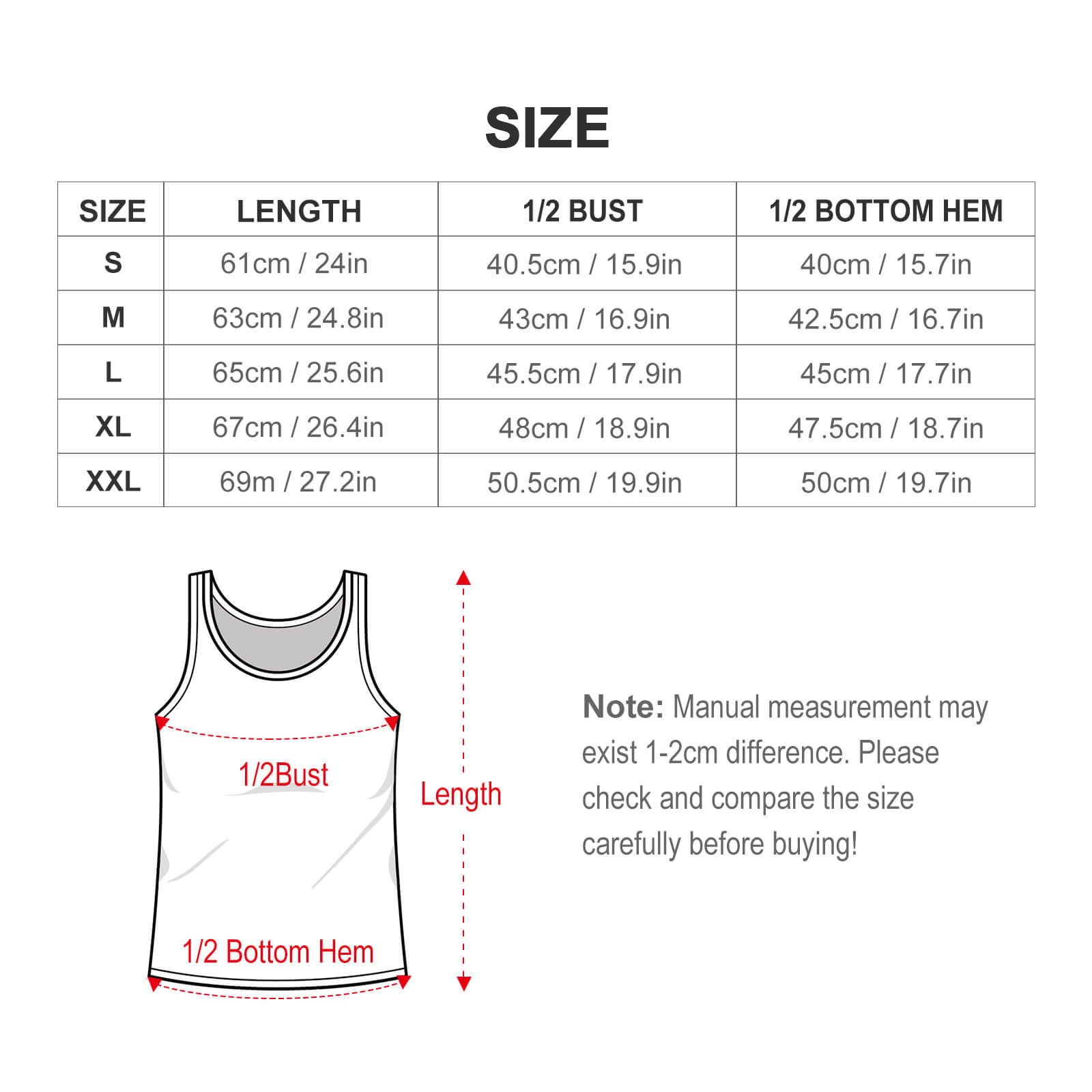 Short Tank Top(All-Over Printing) - Image 9