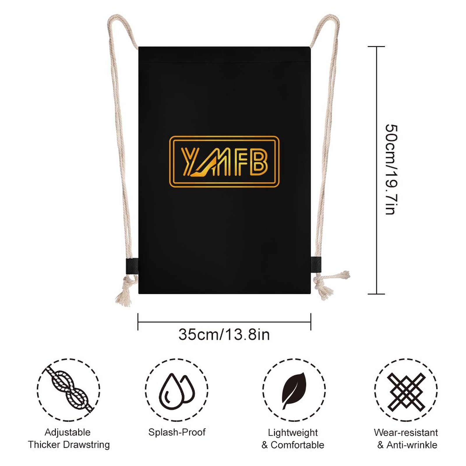 DTG Drawstring Backpack(One-sided Printing) - Image 2