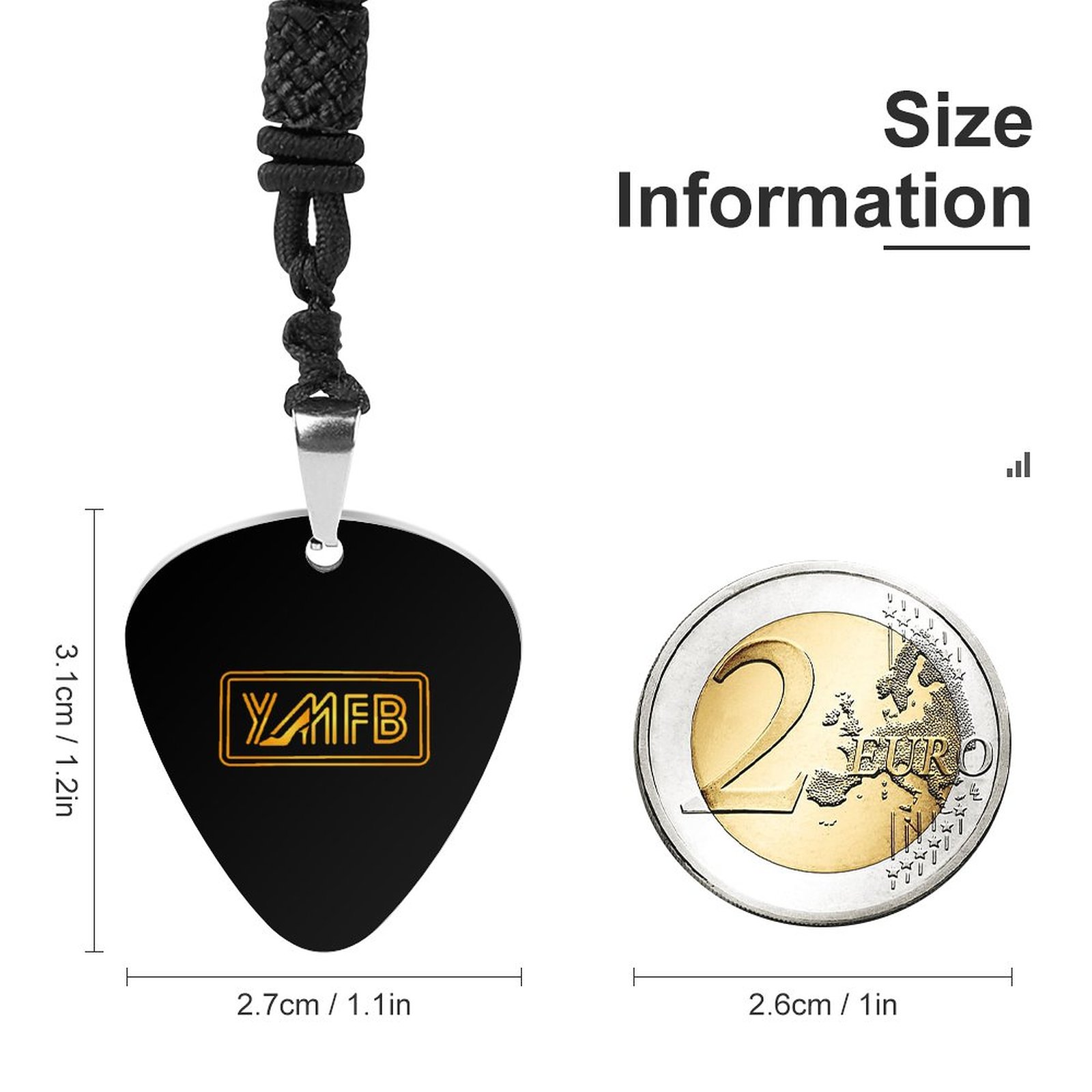 Trendy Guitar Pick Necklace - Image 3