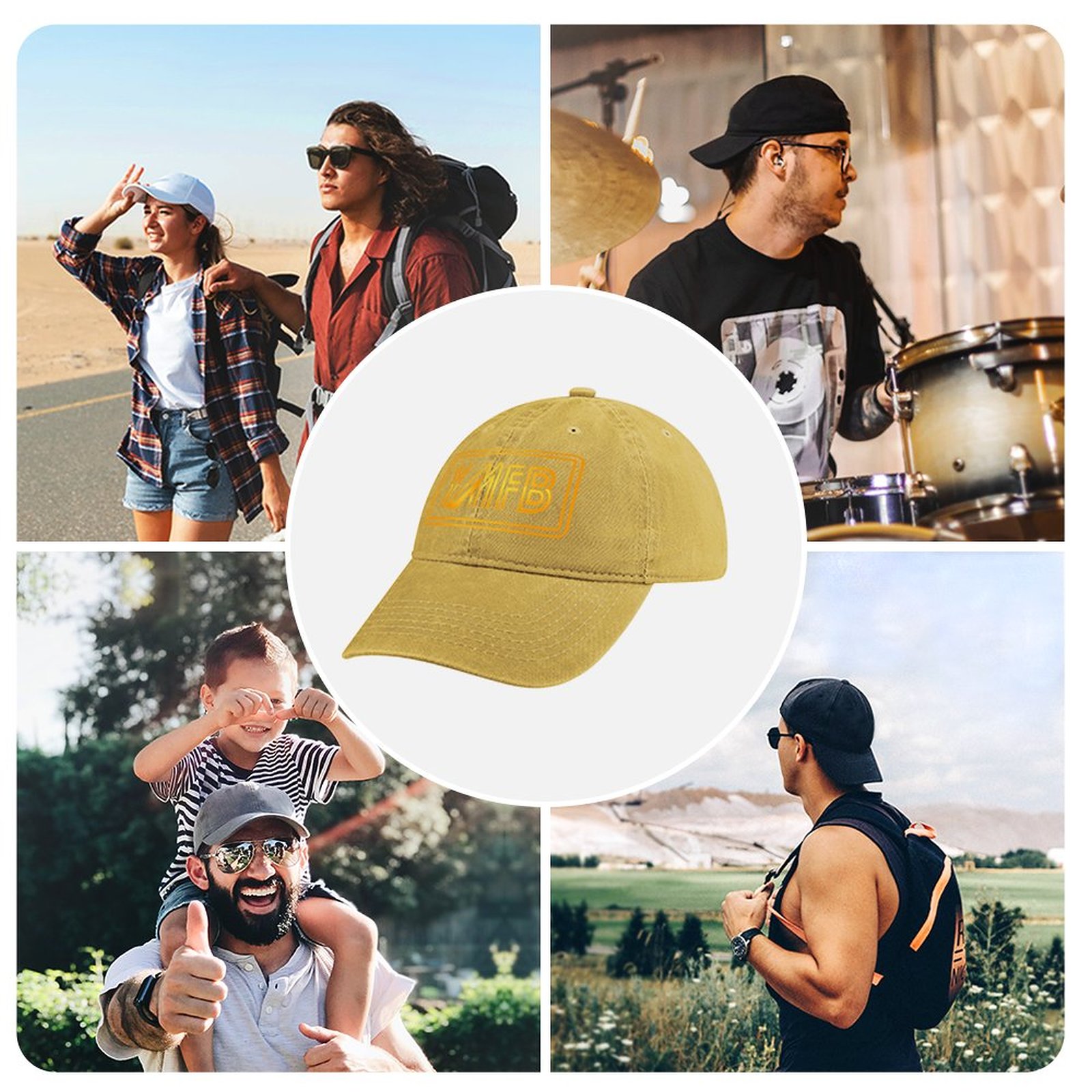 Adjustable Peaked Caps for Men and Women - Image 6