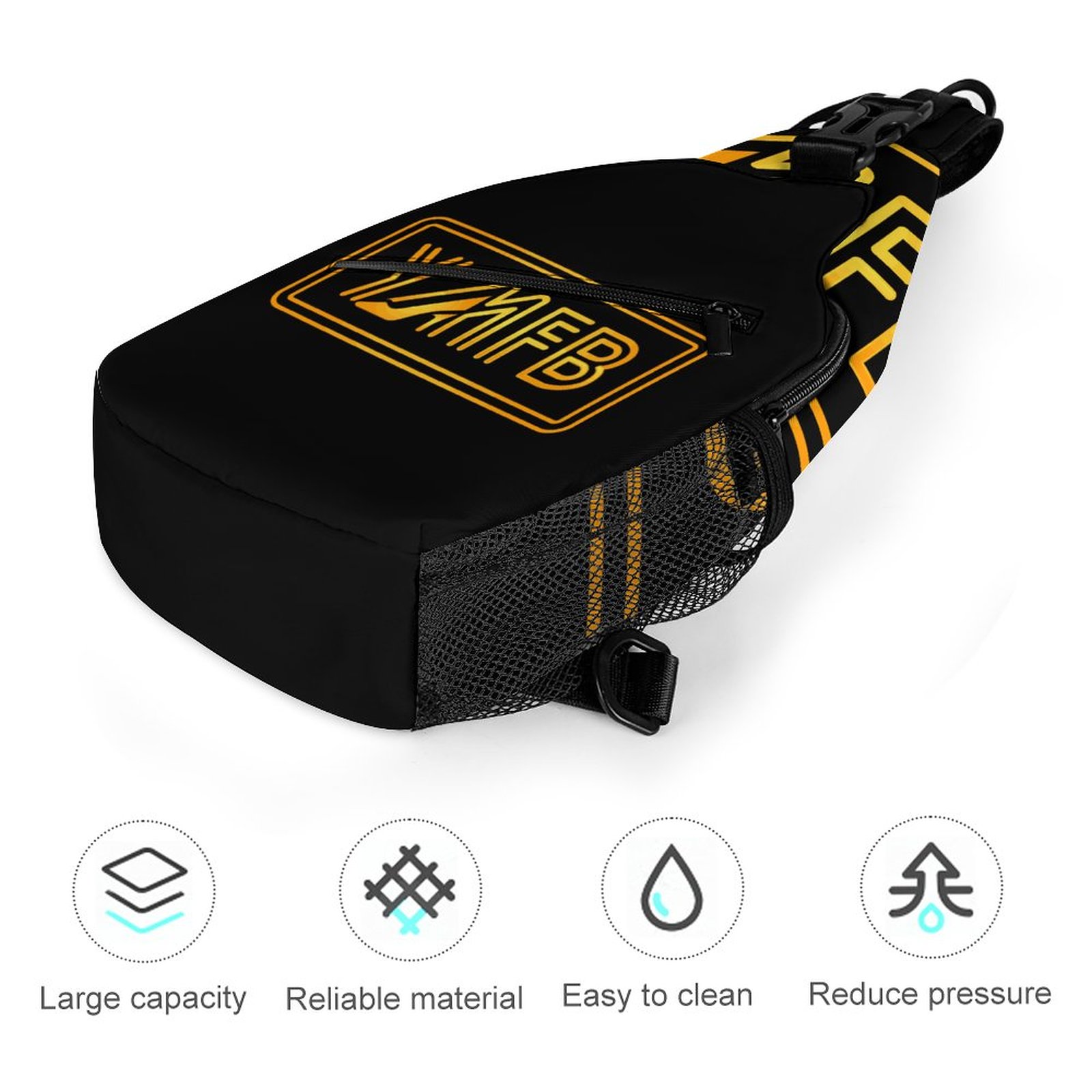 Create Unique Sling Bags with Our durable polyester (All-Over Printing) - Image 5