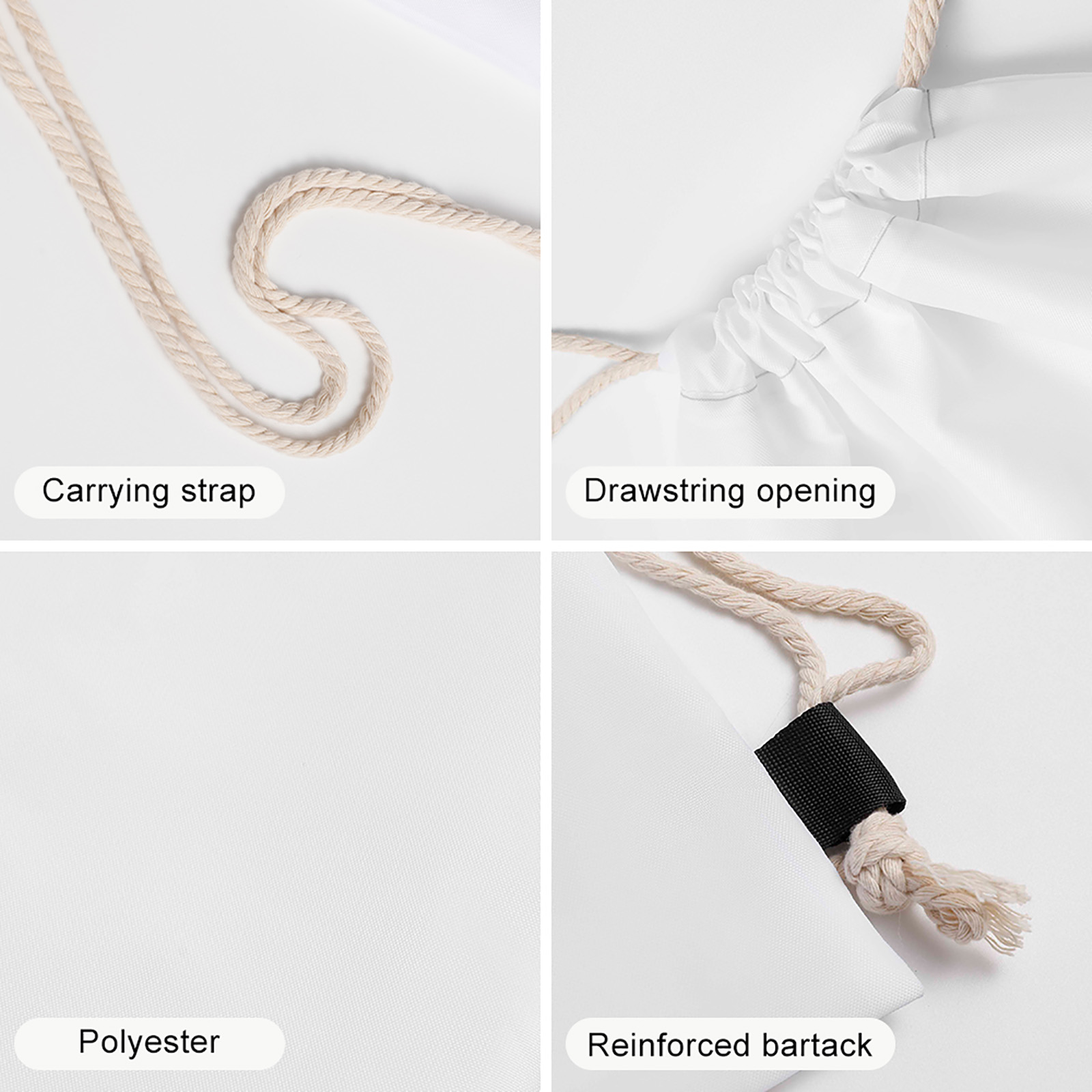 DTG Drawstring Backpack(One-sided Printing) - Image 8