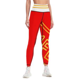 Women Workout Yoga Pants with Lines(All-Over Printing)