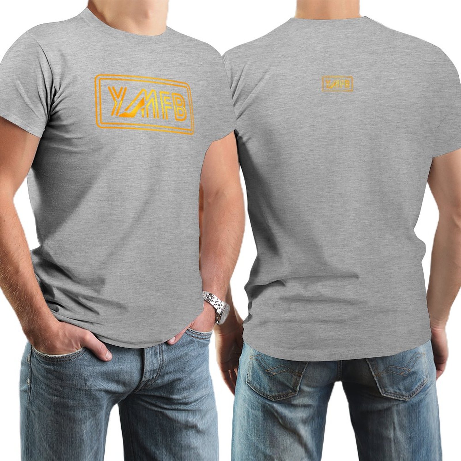 DTG 150gsm Short Sleeve Tshirt Men (High Definition & Dual-sided Printing)